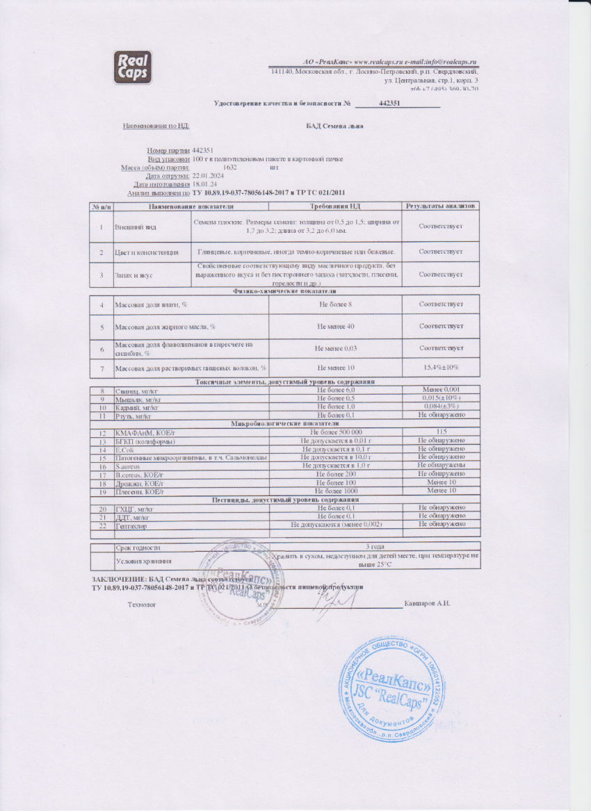 Паспорт №012024